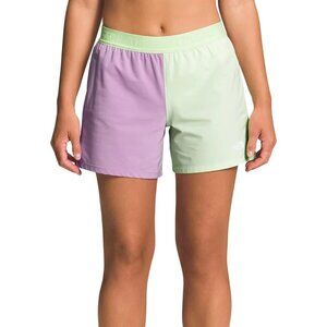 The North Face NWT! Wander Short (Purple Lupine/Lime Cream) Women's SMALL Retro